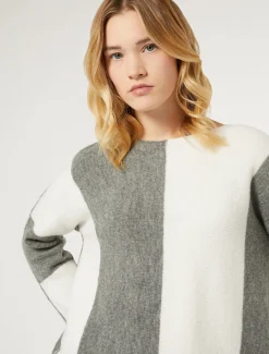 Marina Rinaldi Pull en laine mélangée GRISMOYEN Outlet