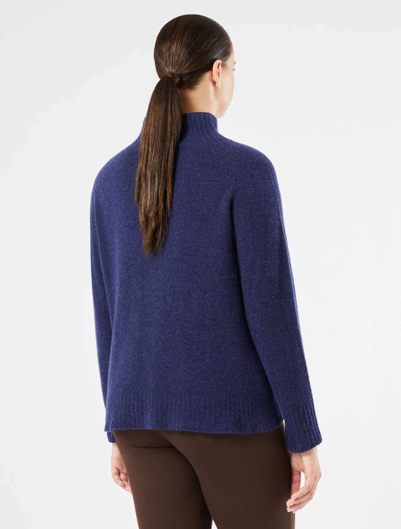 Marina Rinaldi Pull en laine mélangée BLEU Clearance