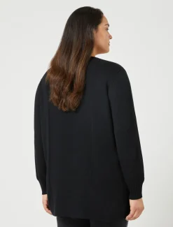 Marina Rinaldi Pull en laine mélangée NOIR Outlet