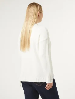 Marina Rinaldi Pull en laine mélangée BLANC Fashion
