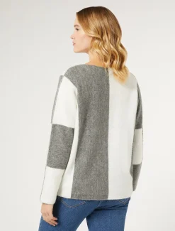 Marina Rinaldi Pull en laine mélangée GRISMOYEN Outlet