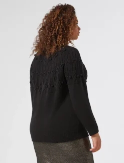 Marina Rinaldi Pull en laine mélangée NOIR Best