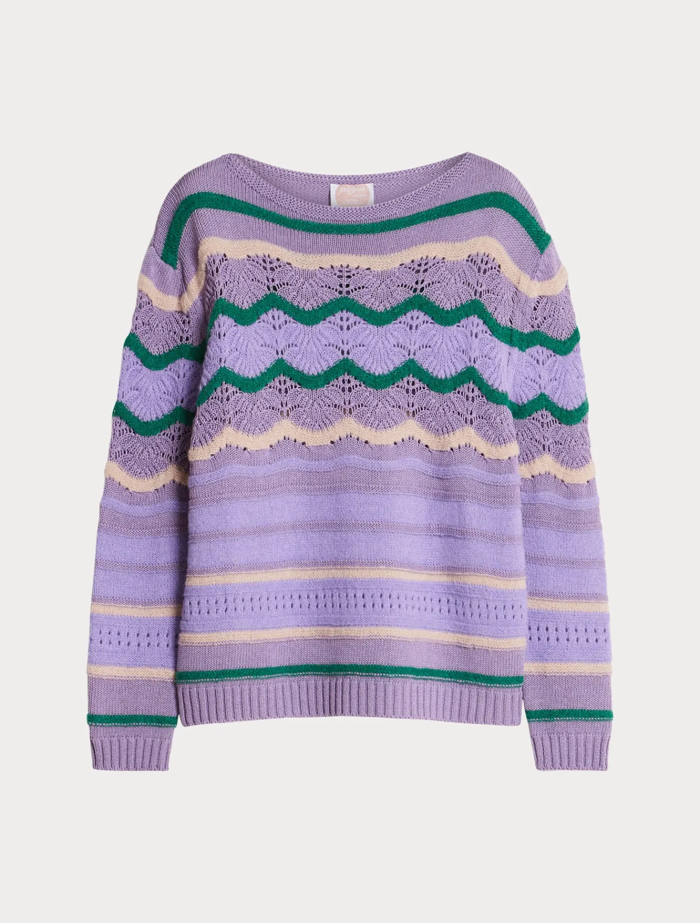 Marina Rinaldi Pull en laine mélangée MAUVE New
