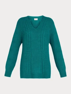 Marina Rinaldi Pull en laine mélangée VERTFONCE' Fashion