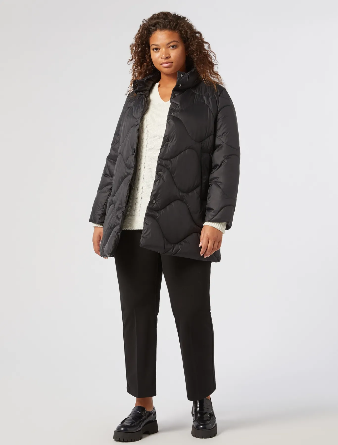 Marina Rinaldi Pull en laine mélangée LAIT Clearance