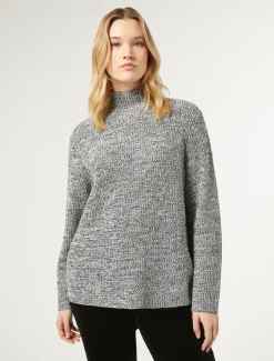 Marina Rinaldi Pull en laine mélangée avec strass BLANCNOIR Hot