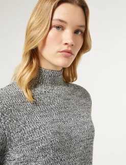 Marina Rinaldi Pull en laine mélangée avec strass BLANCNOIR Hot