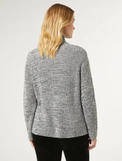 Marina Rinaldi Pull en laine mélangée avec strass BLANCNOIR Hot