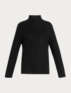 Marina Rinaldi Pull en laine mélangée avec strass NOIR Online
