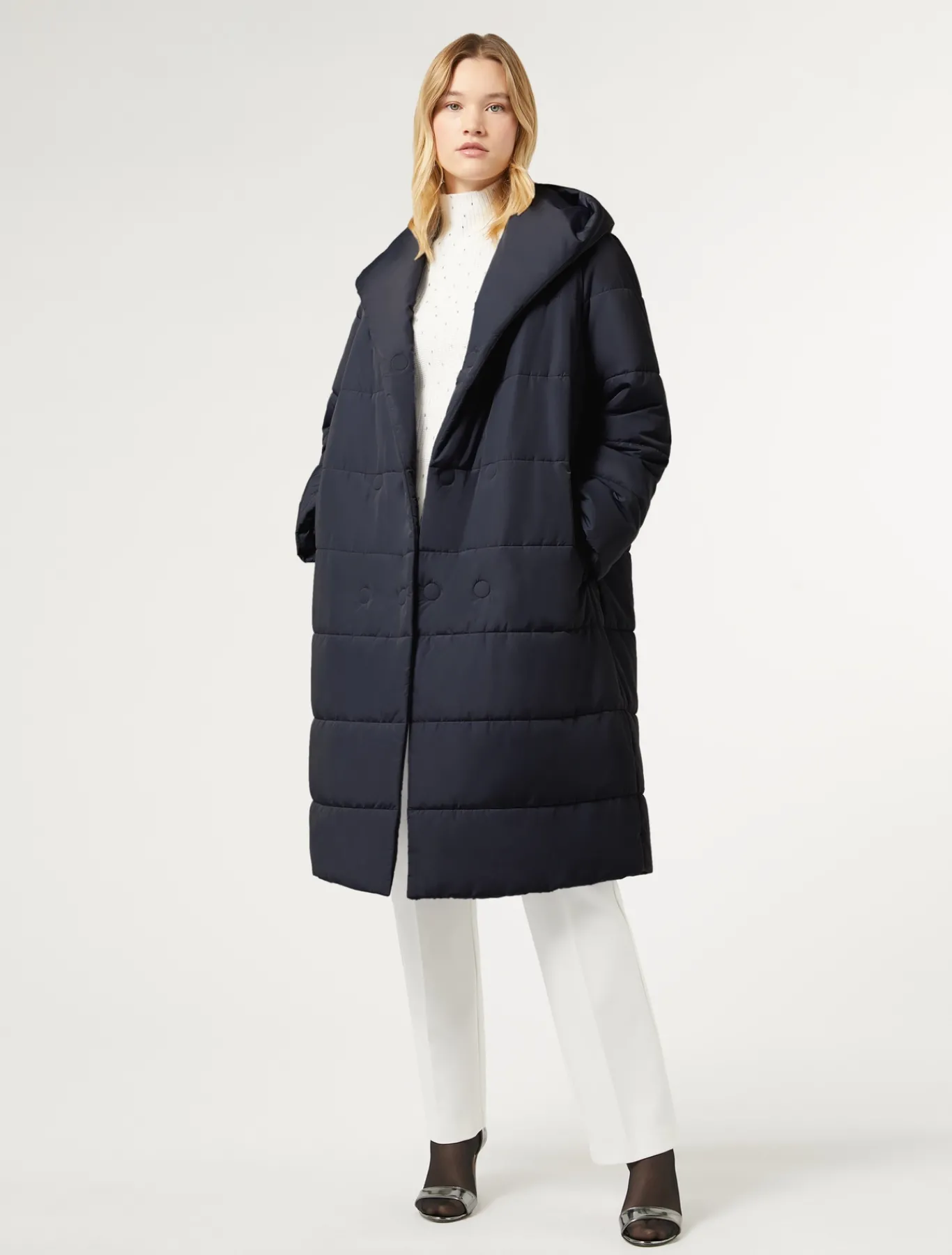 Marina Rinaldi Pull en laine mélangée avec strass BLANC Best
