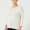 Marina Rinaldi Pull en laine métallisée IVOIRE Outlet