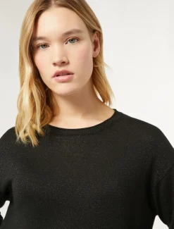 Marina Rinaldi Pull en laine métallisée NOIR Best