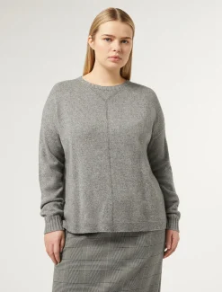 Marina Rinaldi Pull en mélange de cachemire GRISMOYEN New
