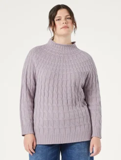 Marina Rinaldi Pull en mélange de cachemire torsadé GLYCINE Discount