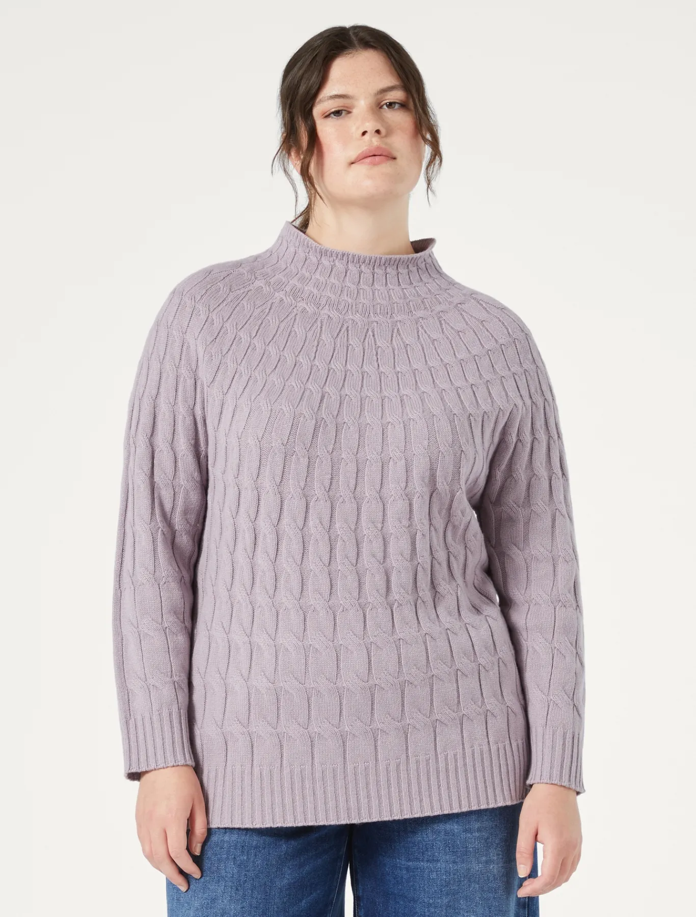 Marina Rinaldi Pull en mélange de cachemire torsadé GLYCINE Discount