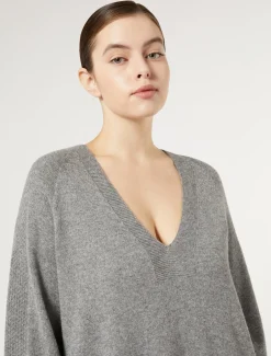 Marina Rinaldi Pull en mélange de cachemire GRISMOYEN Outlet