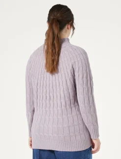 Marina Rinaldi Pull en mélange de cachemire torsadé GLYCINE Discount