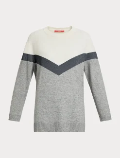 Marina Rinaldi Pull en mélange de cachemire GRISMOYEN Outlet