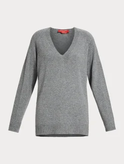 Marina Rinaldi Pull en mélange de cachemire GRISMOYEN Outlet