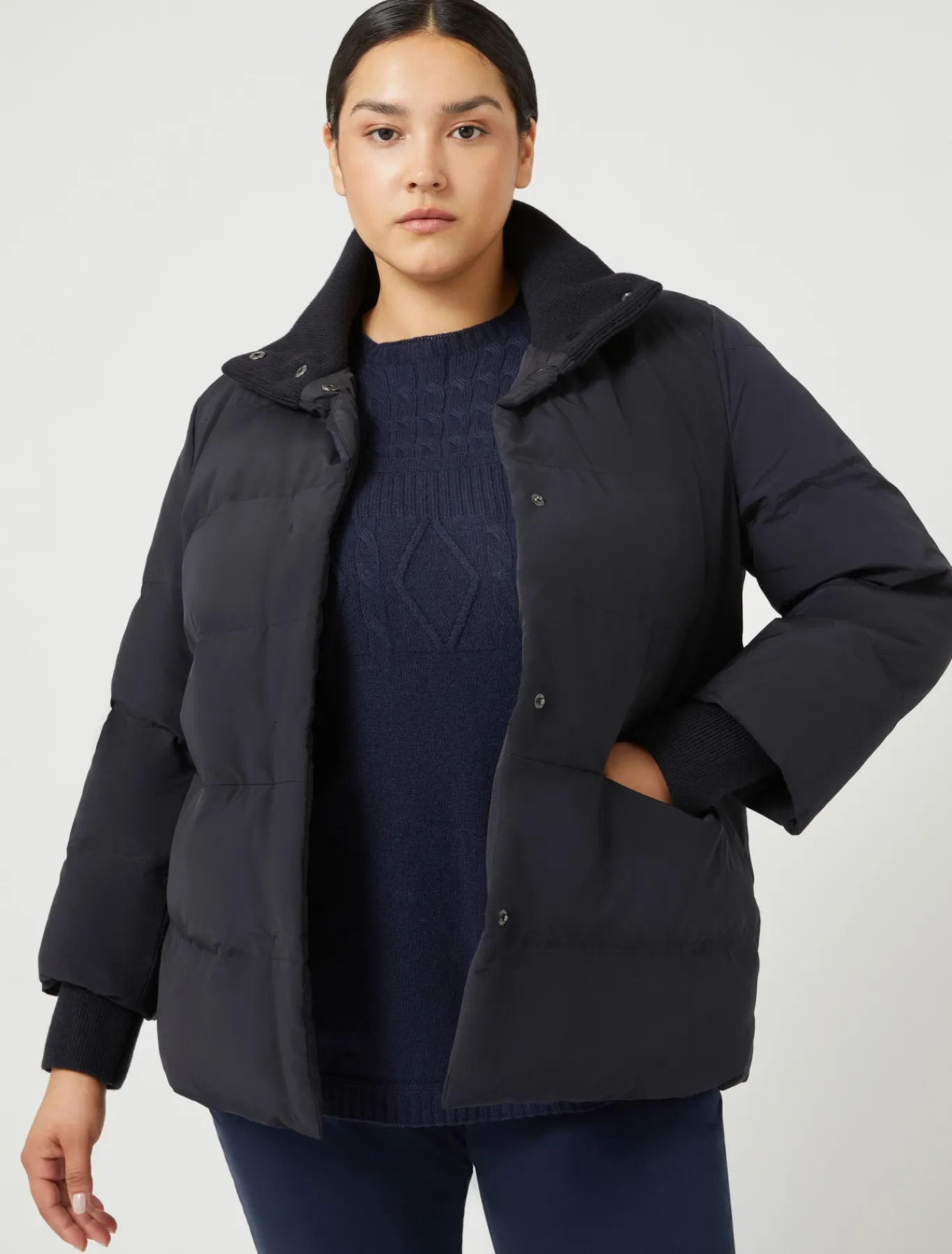 Marina Rinaldi Pull en mélange de cachemire BLEUNUIT Sale