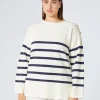 Marina Rinaldi Pull en mélange de coton IVOIRE Clearance
