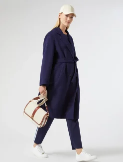 Marina Rinaldi Pull en mélange de coton BLEU Fashion