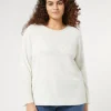 Marina Rinaldi Pull en mélange de laine et viscose BLANC Clearance