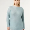 Marina Rinaldi Pull en mohair et paillettes BLEUNUANCE' Online