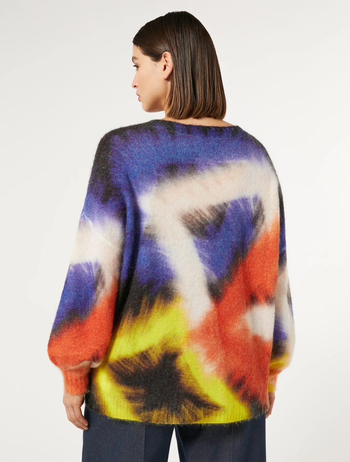 Marina Rinaldi Pull en mohair mélangé NOIR Clearance