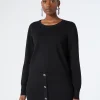 Marina Rinaldi Pull en viscose NOIR Clearance
