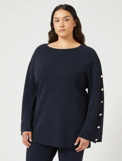 Marina Rinaldi Pull en viscose BLEUNUIT Fashion