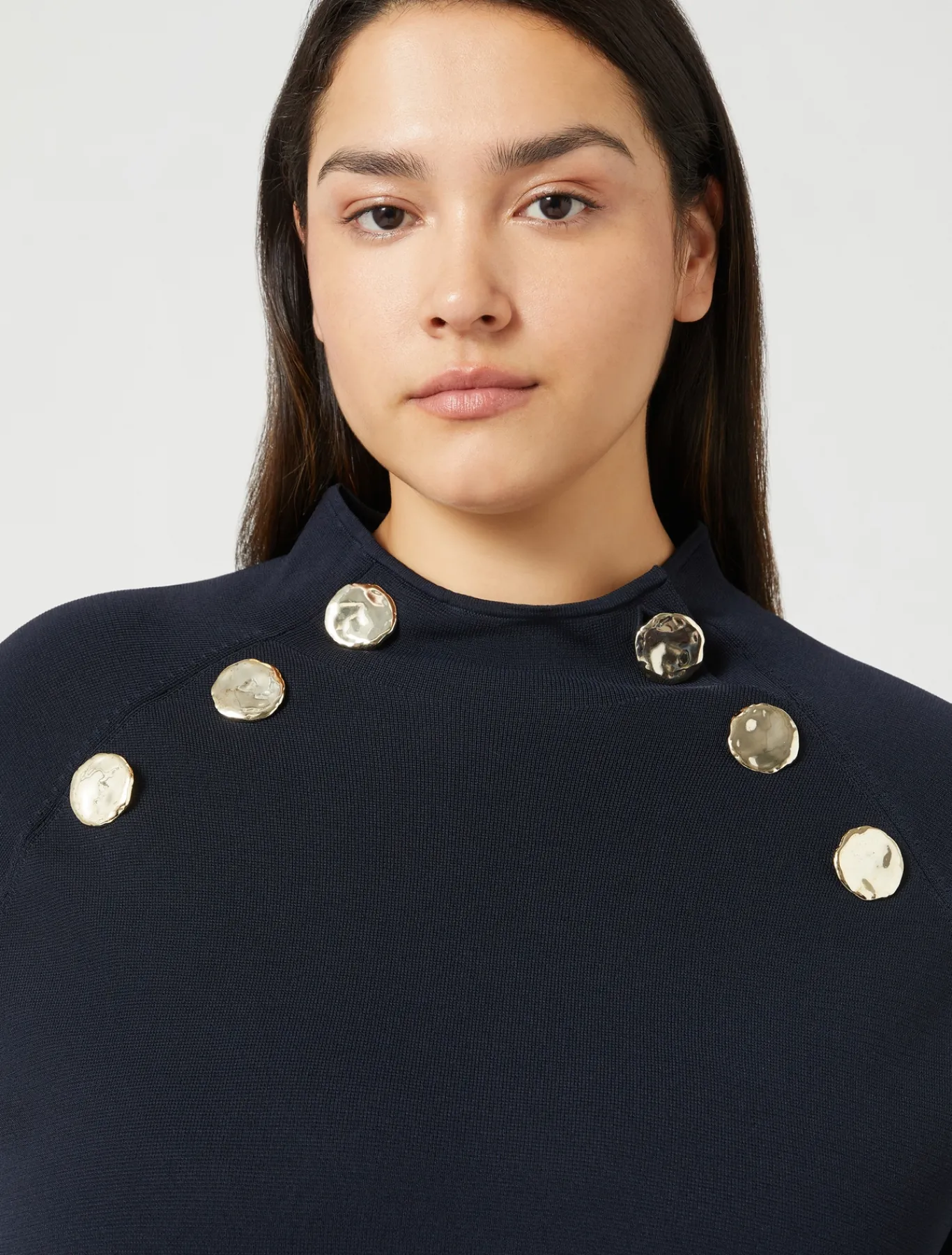 Marina Rinaldi Pull en viscose BLEUNUIT New