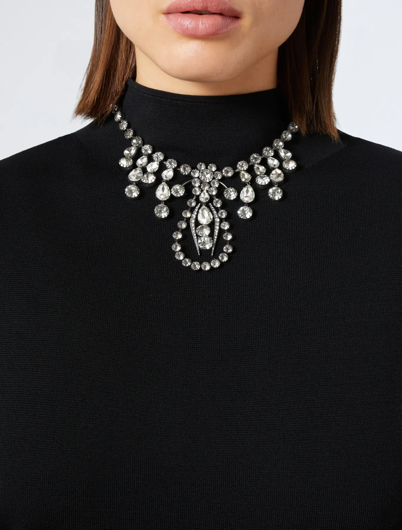 Marina Rinaldi Pull en viscose NOIR Clearance