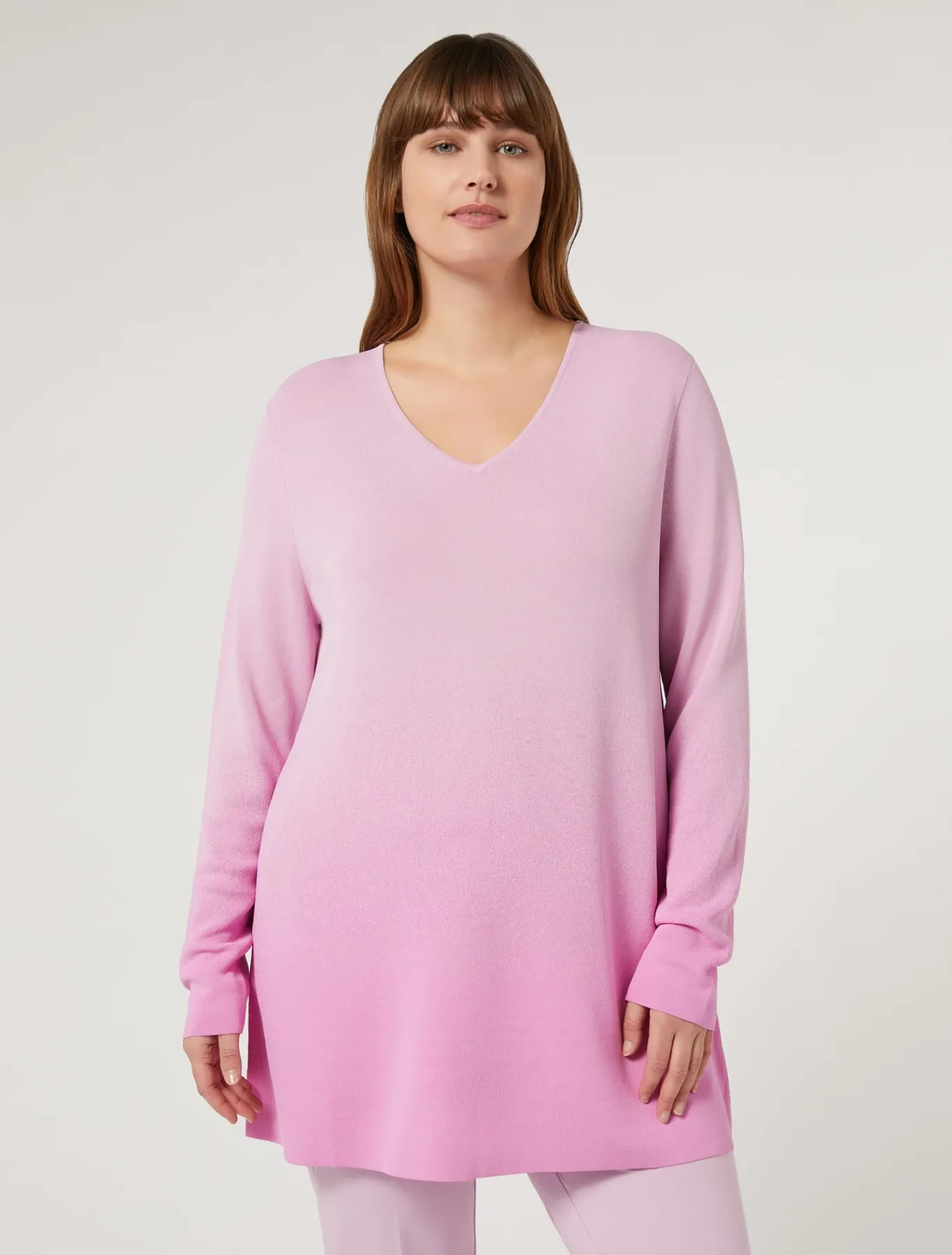 Marina Rinaldi Pull en viscose jacquard ROSE Clearance