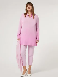 Marina Rinaldi Pull en viscose jacquard ROSE Clearance