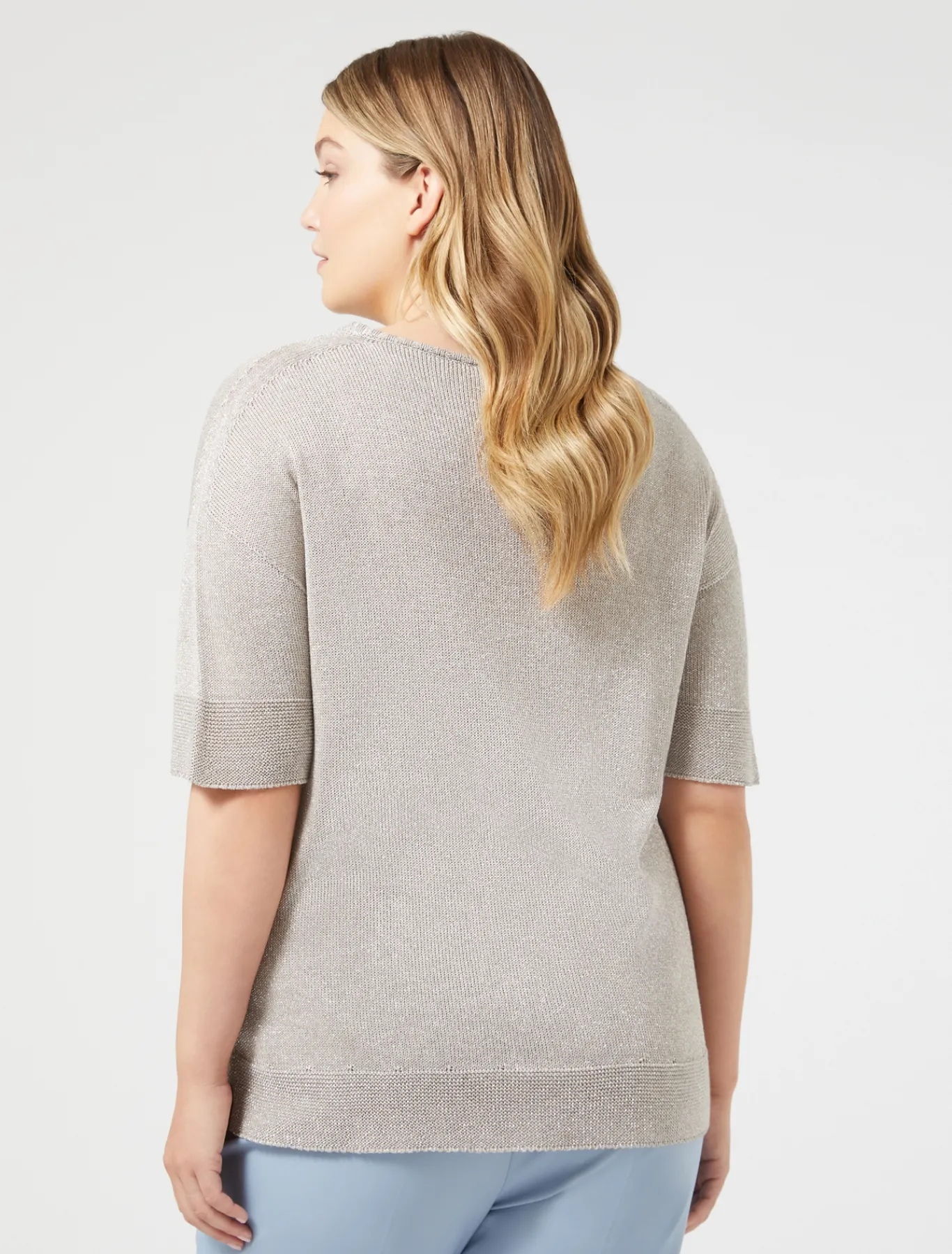 Marina Rinaldi Pull en viscose lurex GRISMOYEN Online