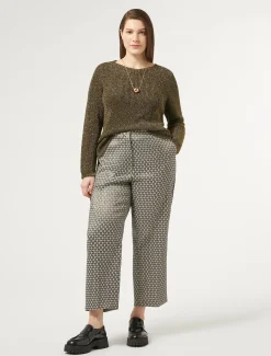 Marina Rinaldi Pull en viscose lurex VERT Sale