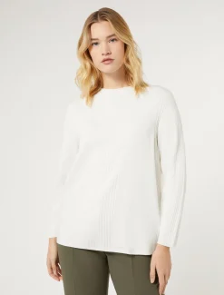 Marina Rinaldi Pull en viscose stretch BLANC Online