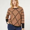 Marina Rinaldi Pull en viscose stretch BISCUIT Fashion