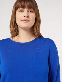 Marina Rinaldi Pull en viscose stretch BLEUET New
