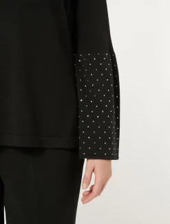 Marina Rinaldi Pull en viscose stretch NOIR New