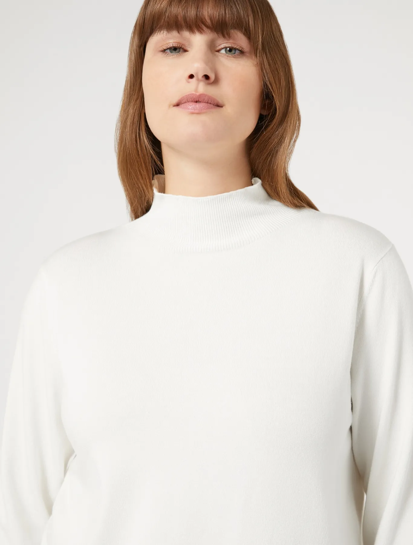 Marina Rinaldi Pull en viscose stretch BLANC Fashion
