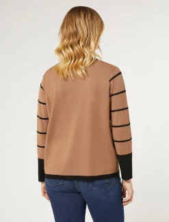 Marina Rinaldi Pull en viscose stretch BISCUIT Fashion