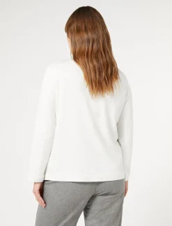 Marina Rinaldi Pull en viscose stretch BLANC Fashion