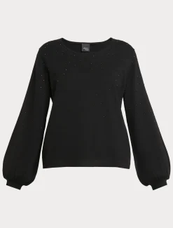 Marina Rinaldi Pull en viscose stretch NOIR Outlet
