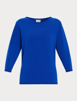 Marina Rinaldi Pull en viscose stretch BLEUET New