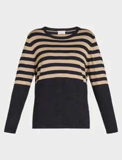 Marina Rinaldi Pull en viscose stretch BLEUNUIT Fashion