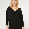 Marina Rinaldi Pull en viscose stretch crêpe NOIR Clearance
