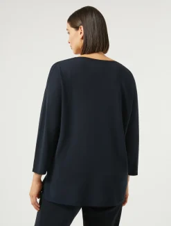 Marina Rinaldi Pull en viscose stretch crêpe BLEUMARINE Online