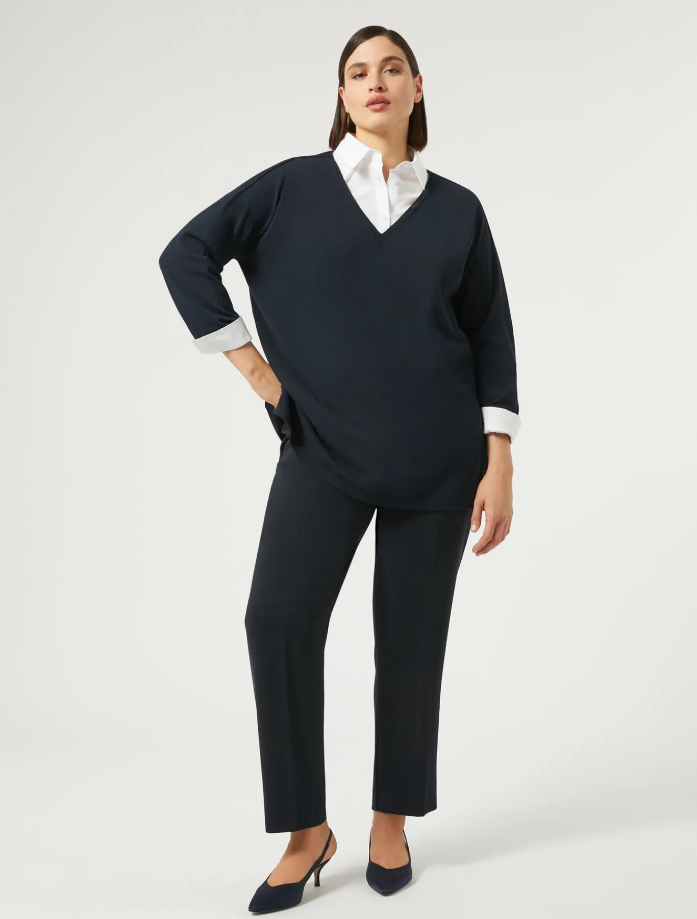 Marina Rinaldi Pull en viscose stretch crêpe BLEUMARINE Online